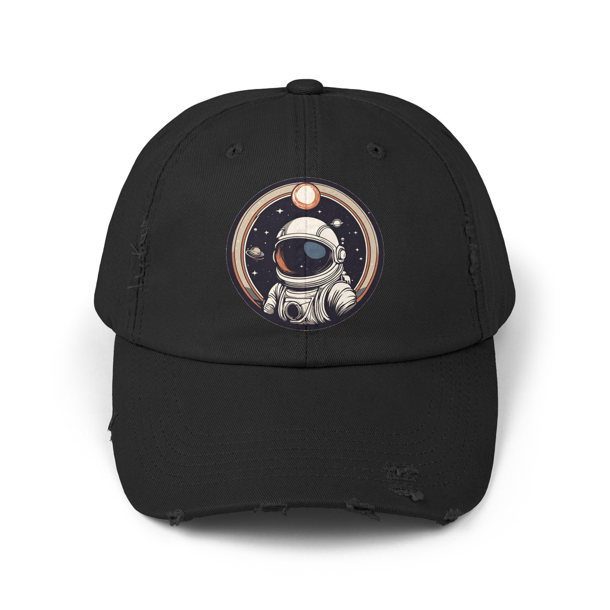 Welcome To Space Age Unisex Astronaut Distrassed Cap-welovescifi.net