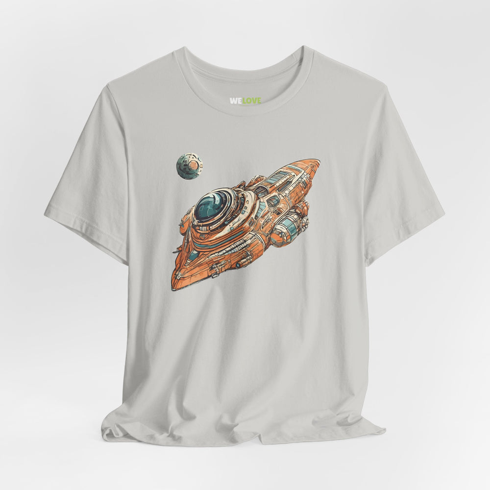 spaceship sci-fi t-shirt-Spaceship 76 Sci-Fi T-Shirt