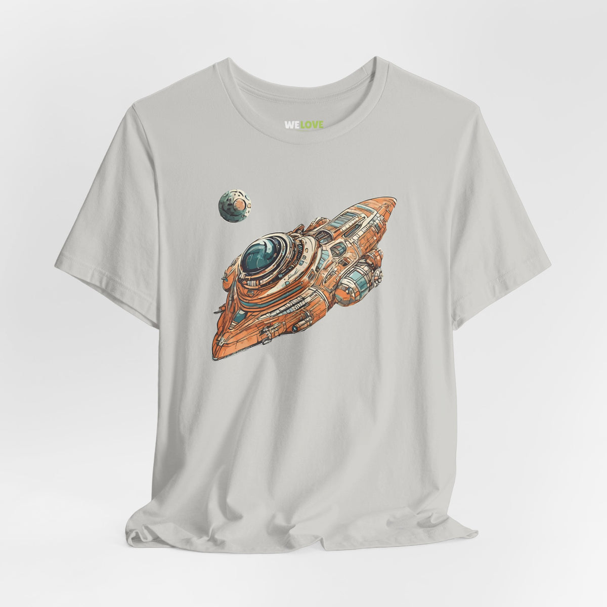 spaceship sci-fi t-shirt-Spaceship 76 Sci-Fi T-Shirt