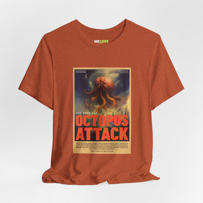 Octopus Attack Sci-Fi T-Shirt - Unique Sci-Fi Tee for Fans