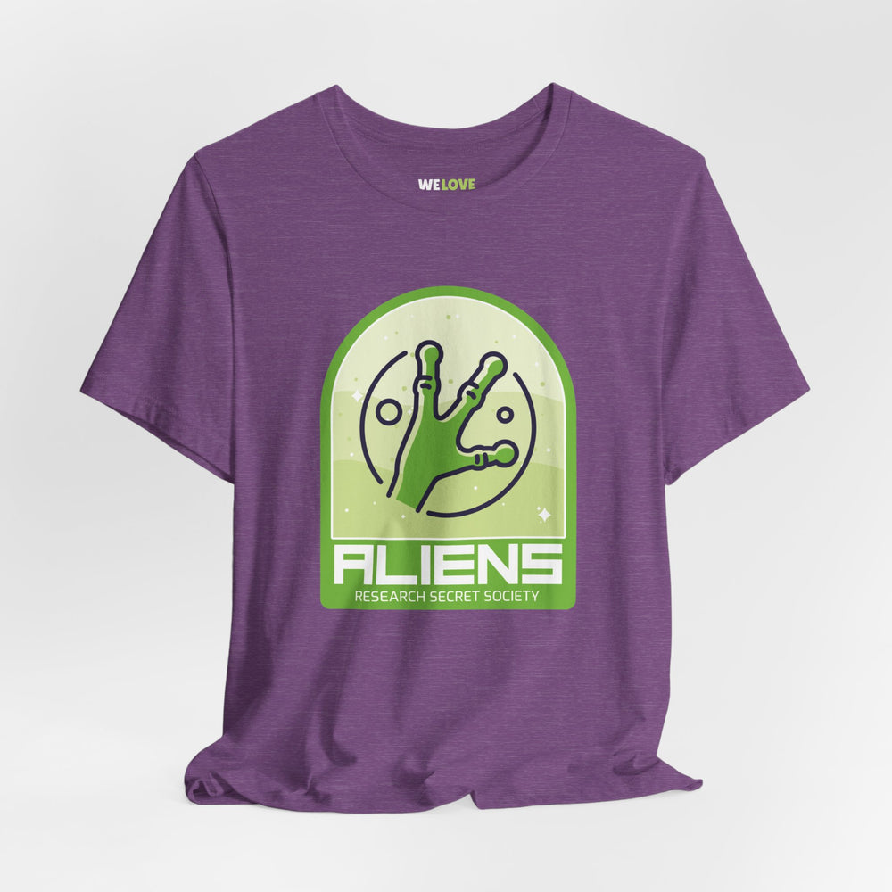 Aliens Research Secret Society UFO SciFi T-Shirt-welovescifi