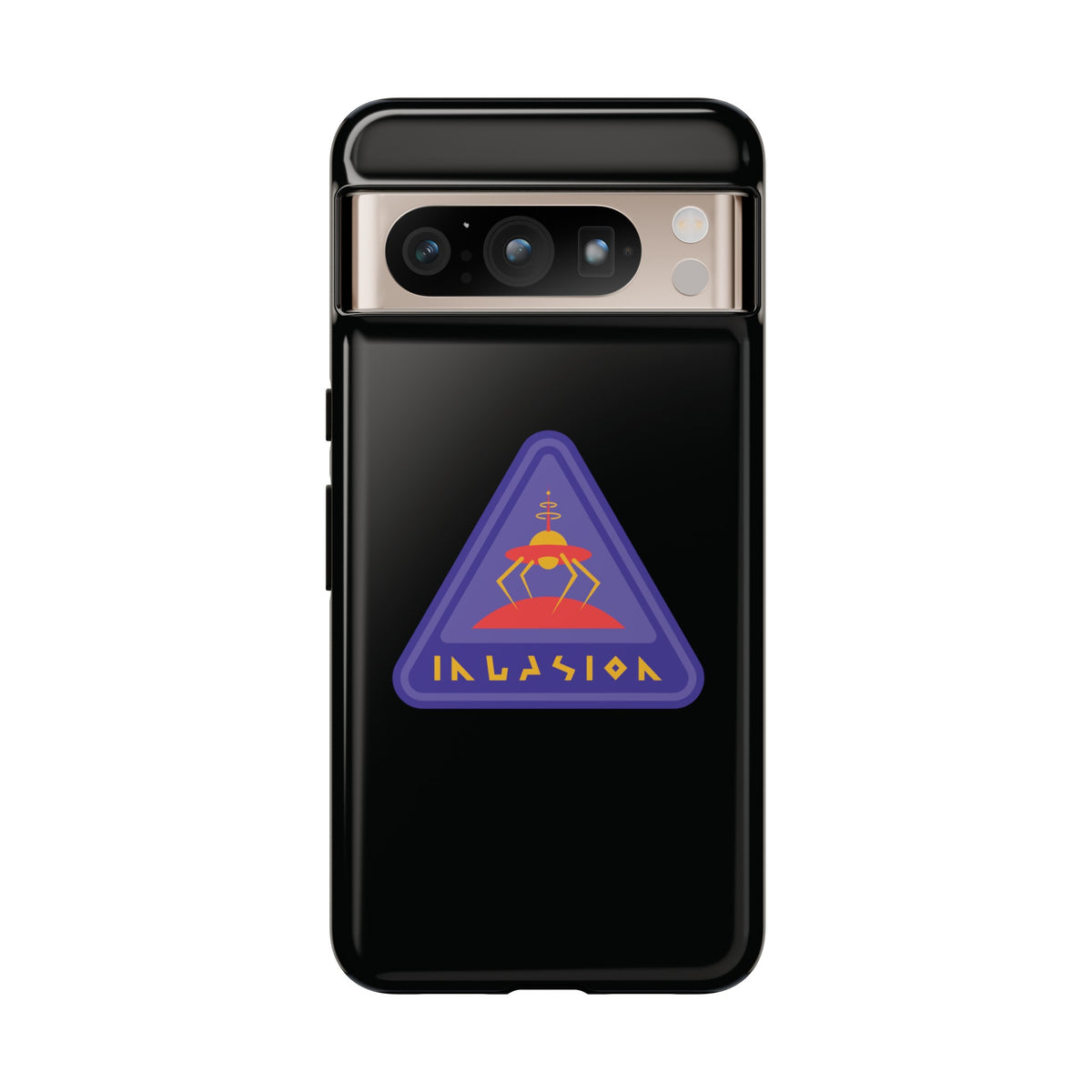 Retro Sci-Fi Google Pixel Cases - Invasion Retro Sign 