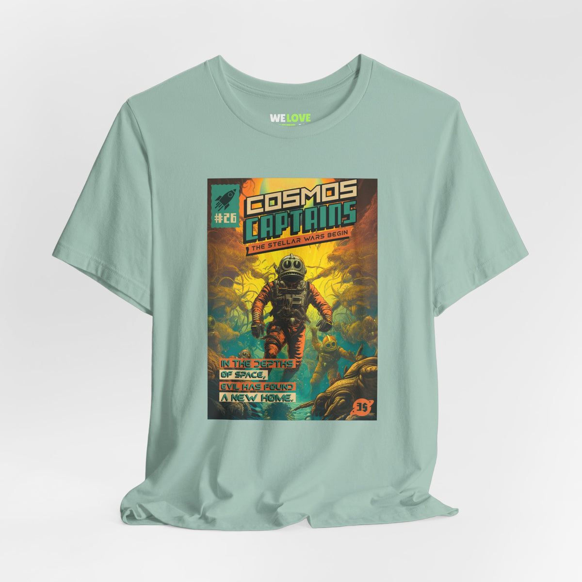 Cosmos Captains Retro Sci-Fi T-Shirt-welovescifi.net