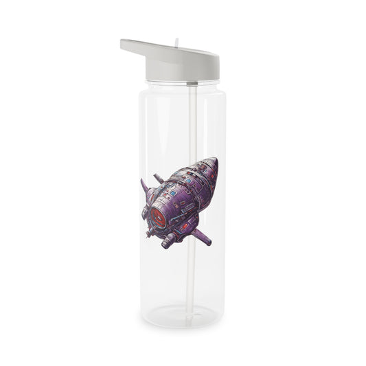 spaceship water bottle-Spaceship SciFi Tritan Water Bottle