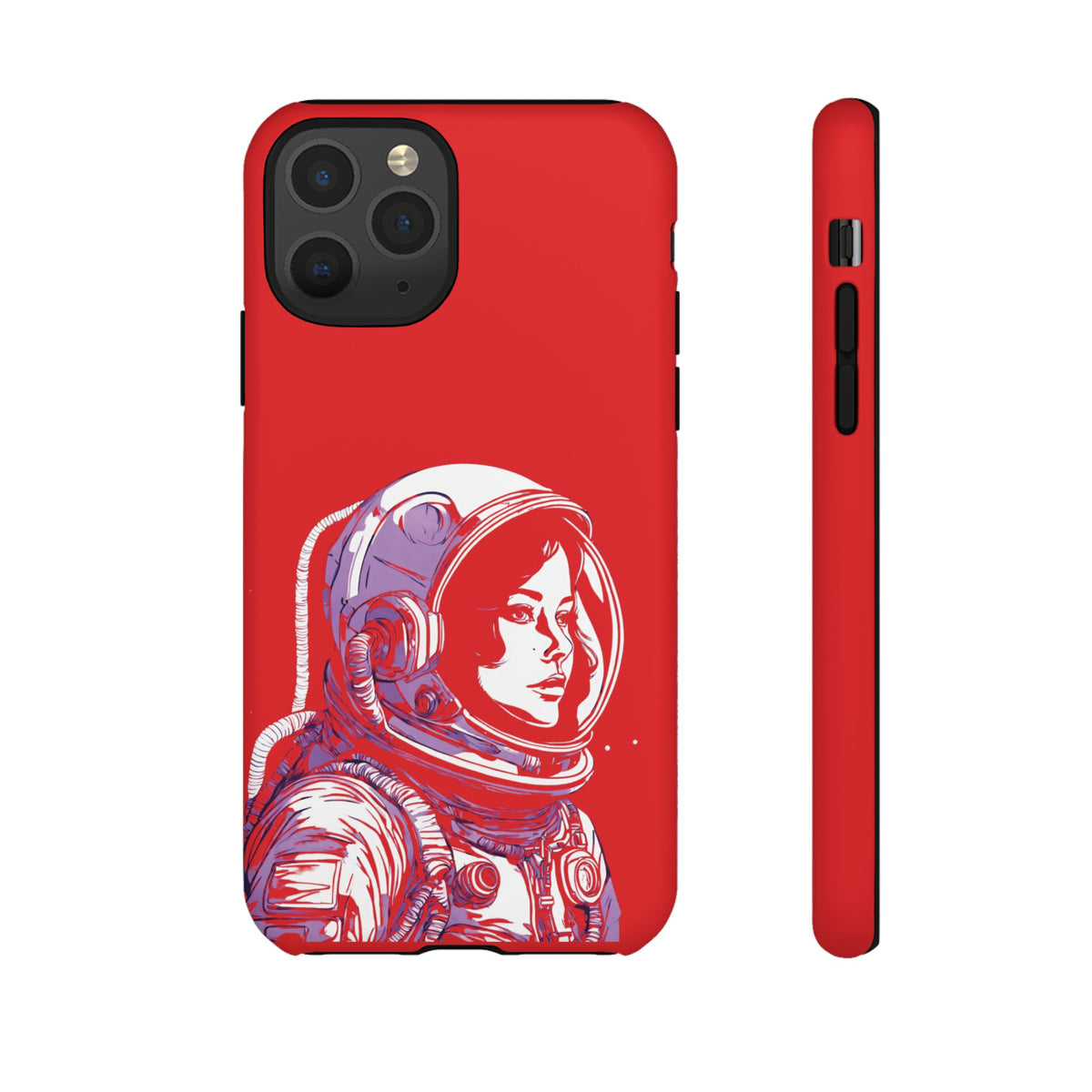 Duotone SpaceGirl SpaceArt Tough iPhone Mobile Cases