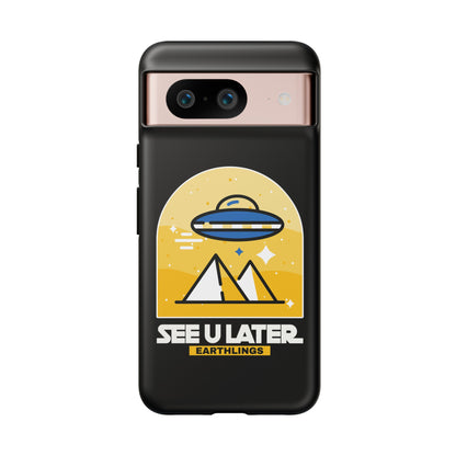 UFO Sci-Fi Google Pixel Cases - See You Later Earthlings