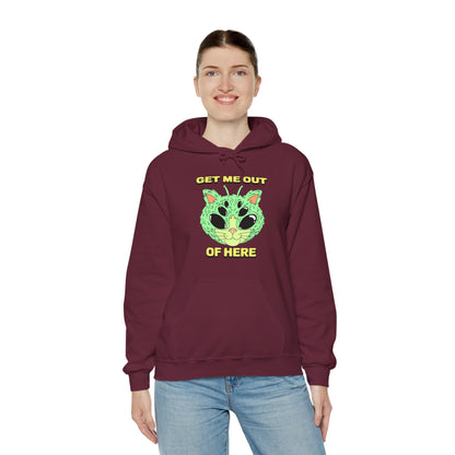 Get Me Out Of Here Funny Cat Alien Hoodie-welovescifi.net