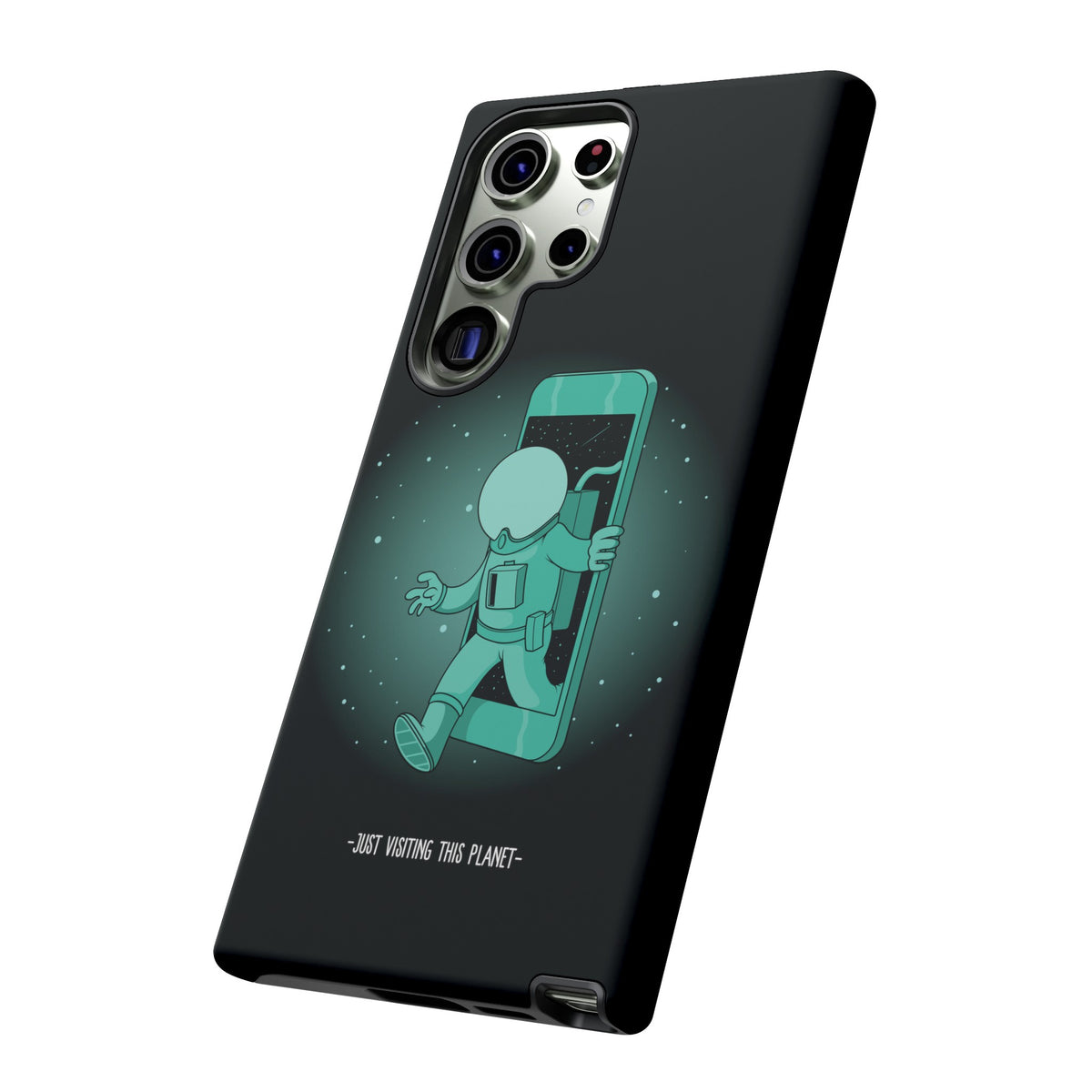 Funny Astronaut Mobile Cases - Just Visiting This Planet