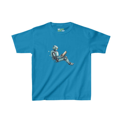 Read Like a Robot Spaceart Kids Astronaut Tee Heavy Cotton