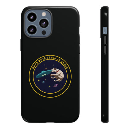 Good Boys Fetch in Space: Funny Dog Sci-Fi iPhone Cases