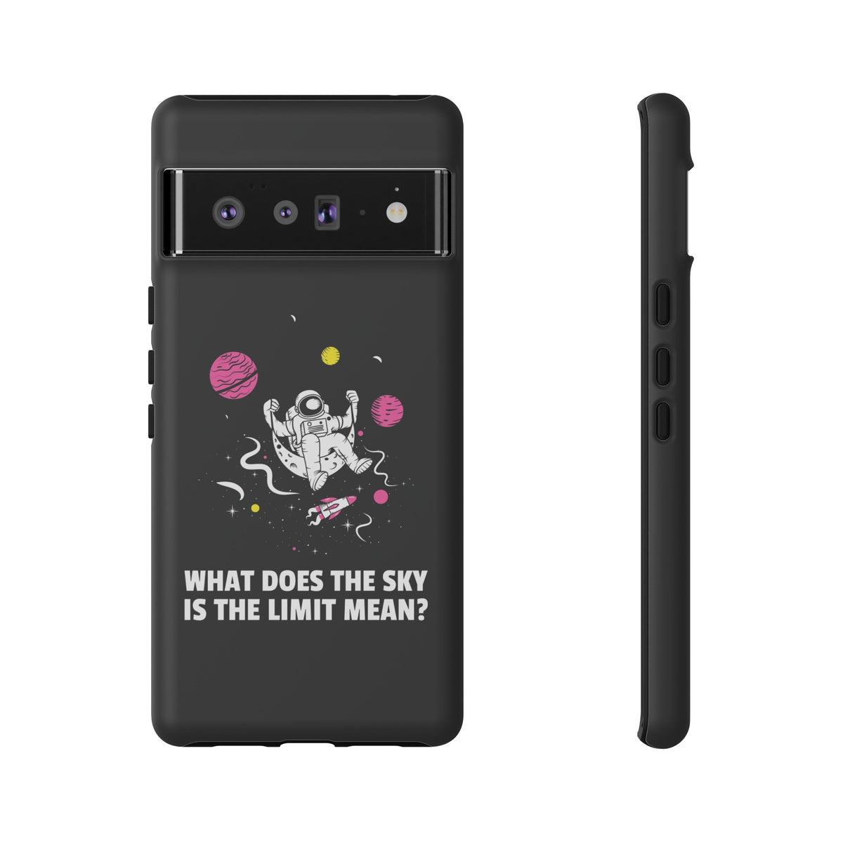 Funny Astronaut Google Pixel Cases Sky's the Limit Sci-Fi