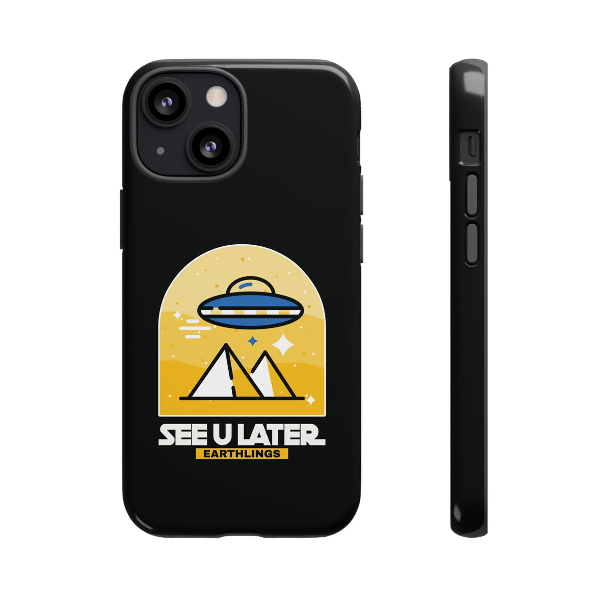 Funny UFO iPhone Cases - See You Later Earthlings