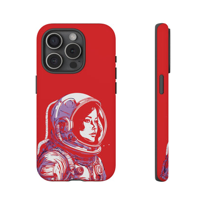 Duotone SpaceGirl SpaceArt Tough iPhone Mobile Cases