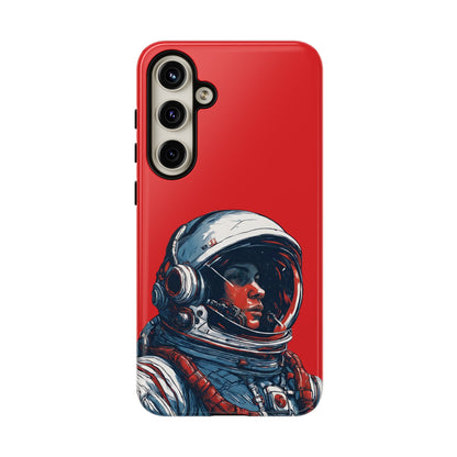 Astronaut In Red SpaceArt Tough Samsung Galaxy Mobile Cases