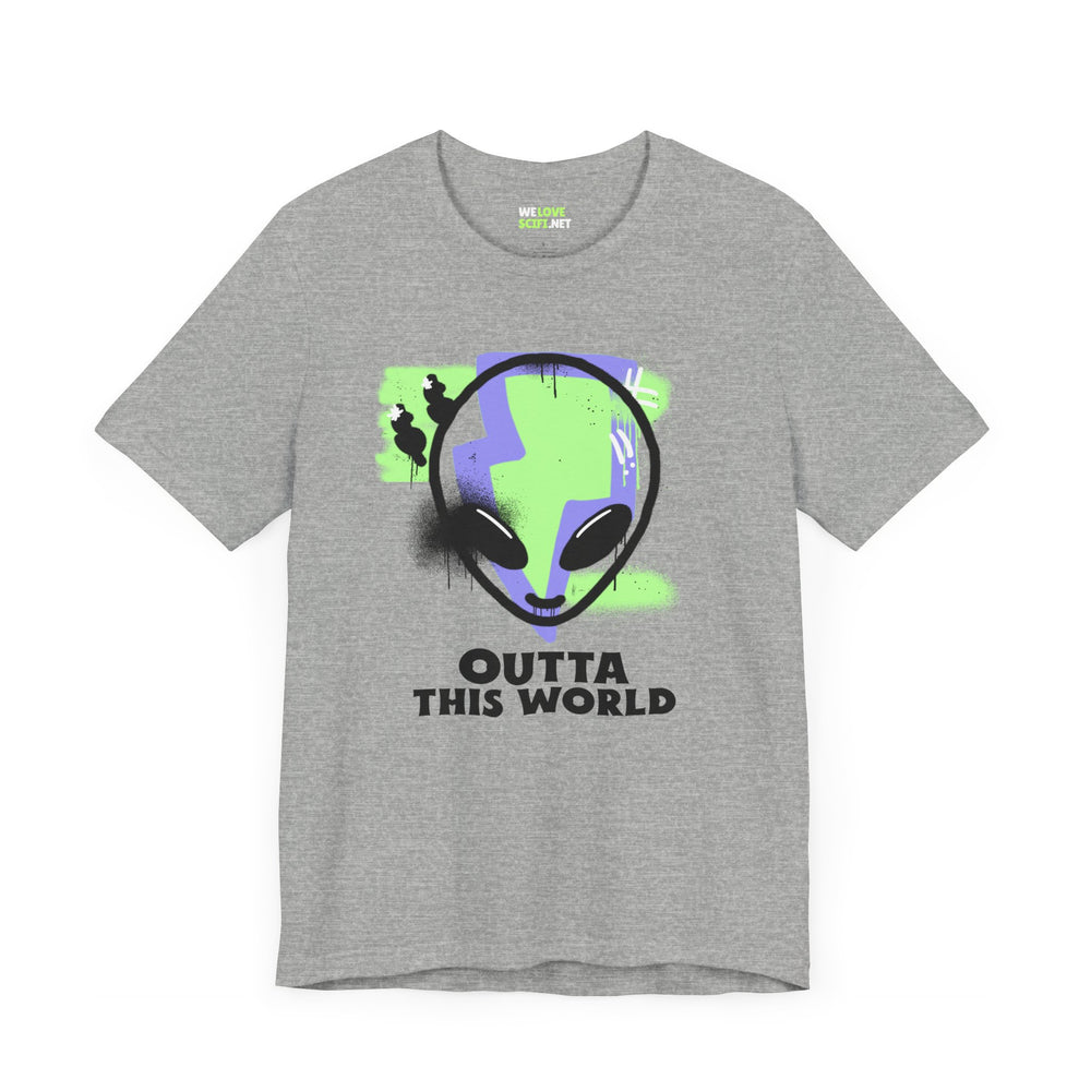 Outta This World UFO Sci-Fi T-Shirt - Unique Alien Apparel