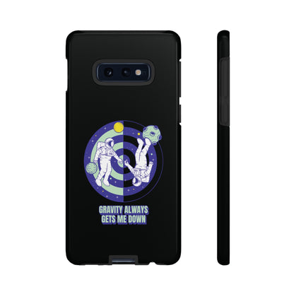 Down Funny Astronaut Sci-Fi Tough Samsung Galaxy Mobile Case