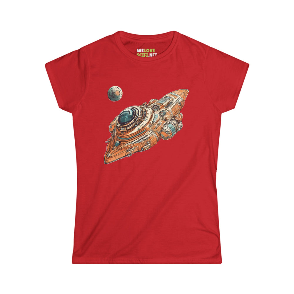 Spaceship 76 Sci-Fi Woman Tee - Trendy Sci-Fi Apparel