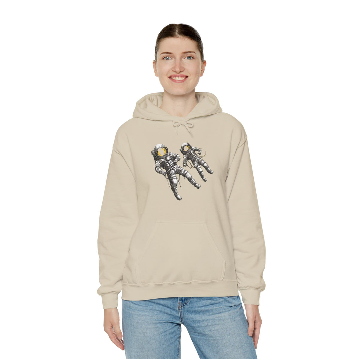 Astronauts Floating Sci-Fi Hoodie-welovescifi.net