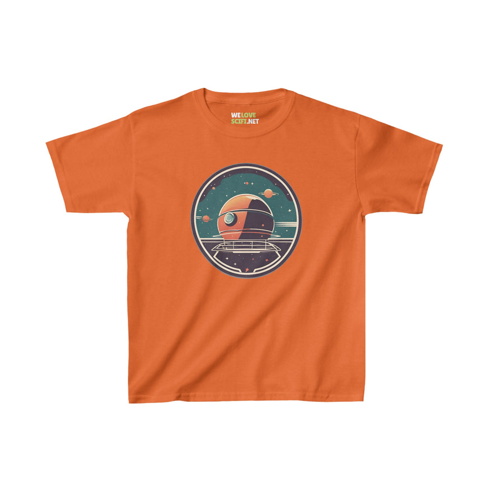 SpaceStation-No15 Kids Heavy Cotton Tee Space Art Astronaut