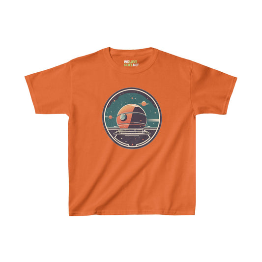 SpaceStation-No15 Kids Heavy Cotton Tee Space Art Astronaut