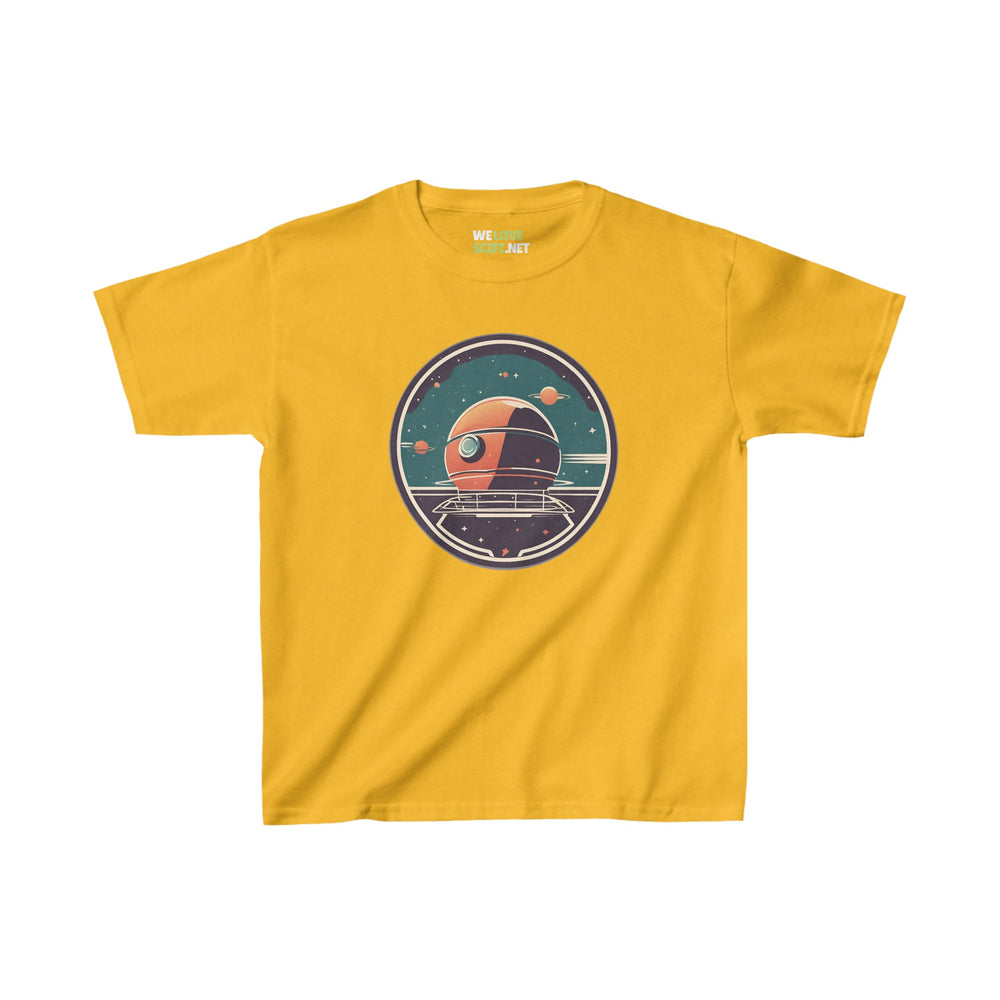 SpaceStation-No15 Kids Heavy Cotton Tee Space Art Astronaut