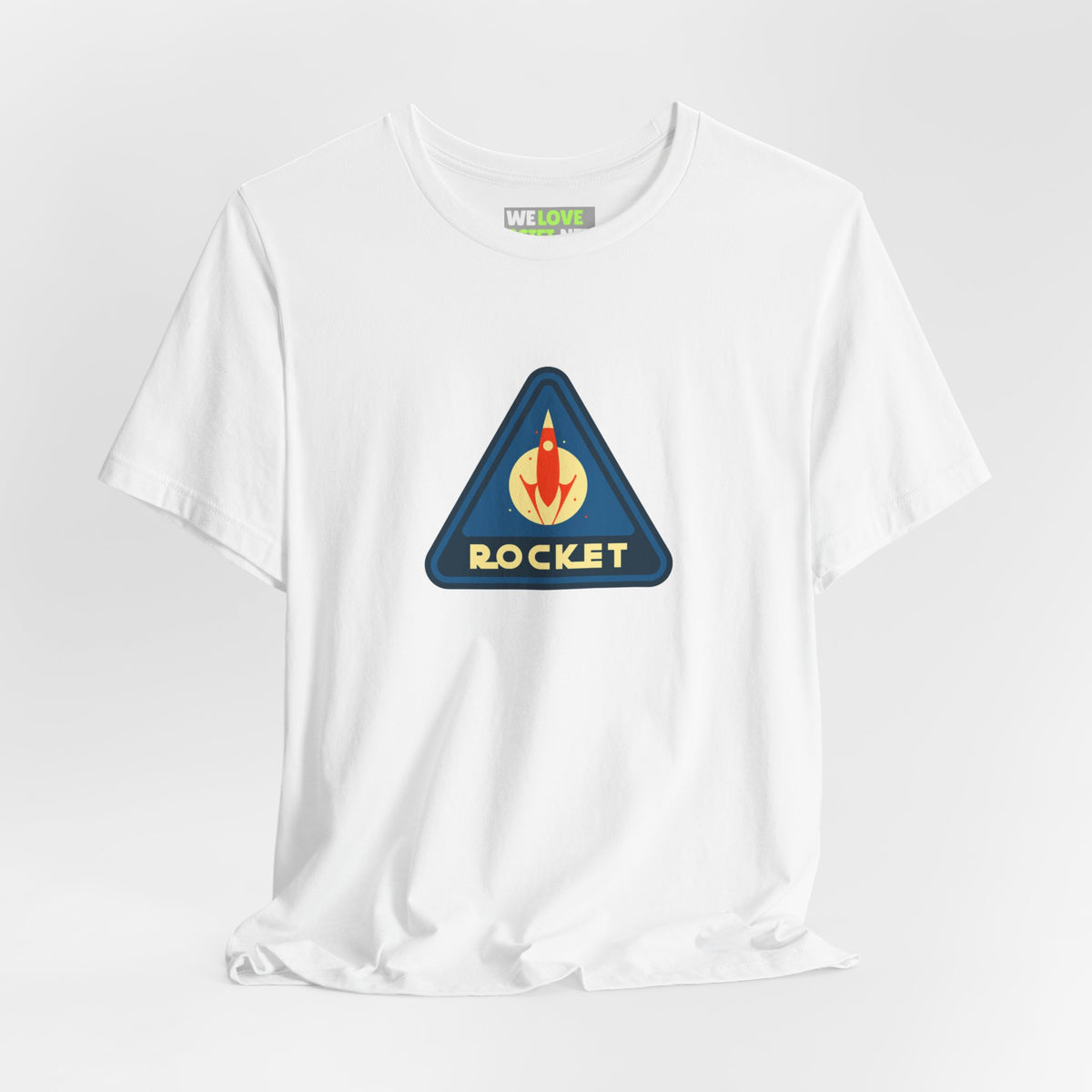 retro sci-fi t-shirt-Rocket Sign Retro Sci-Fi T-Shirt