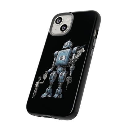 Flowers Robot SpaceArt Sci-Fi Tough iPhone Mobile Cases