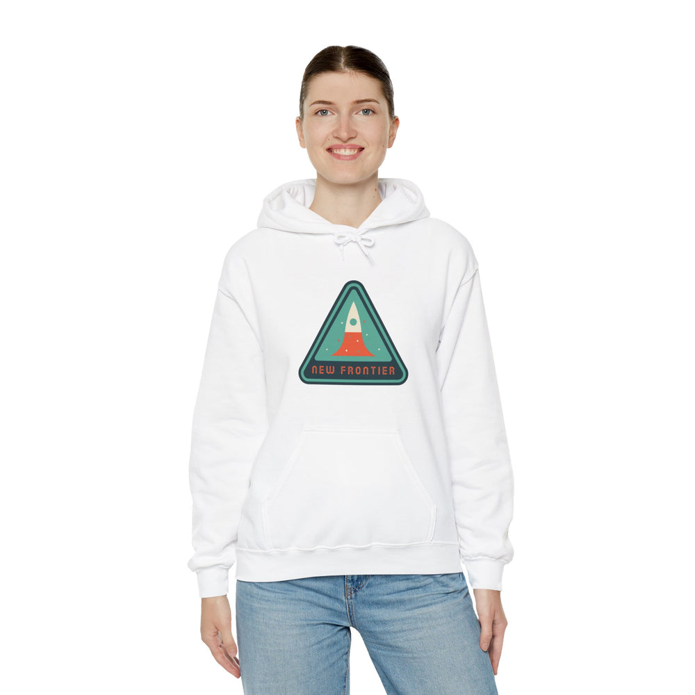 New Frontier Sign Retro Sci-Fi Hoodie | Retro Sci-Fi Hoodie