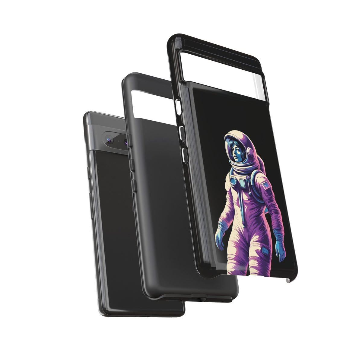 Floating Astronaut Girl Tough Google Pixel Mobile Cases