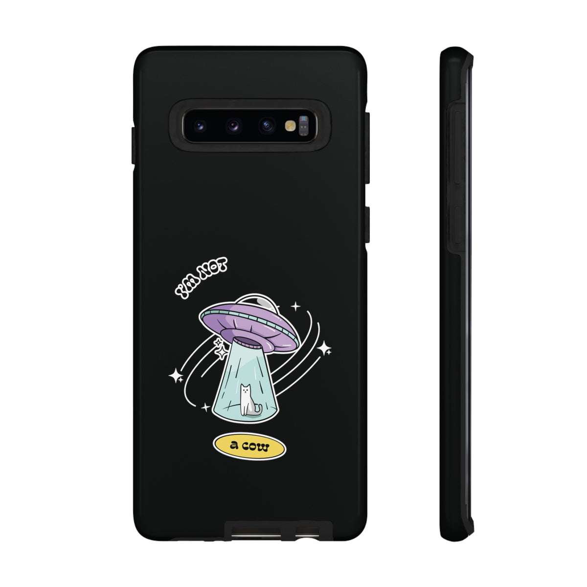 Sci-Fi UFO Samsung Galaxy Mobile Cases - Funny Roswell Cow