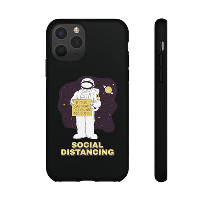 Social Distancing Astronaut iPhone Cases