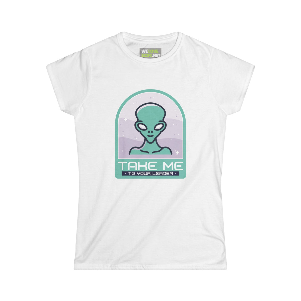 funny alien tee-Funny Alien Woman's Tee