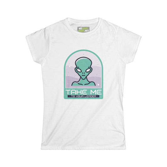 funny alien tee-Funny Alien Woman's Tee