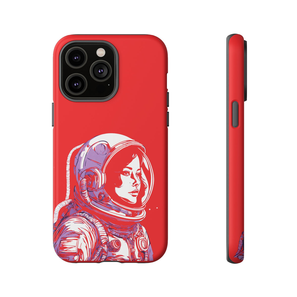 Duotone SpaceGirl SpaceArt Tough iPhone Mobile Cases