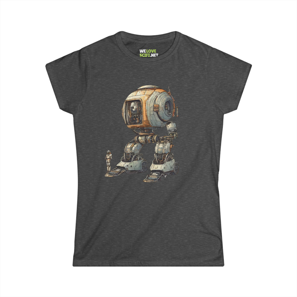 Space Art Tee | Let's Take a Ride Robot Women's T-Shirt