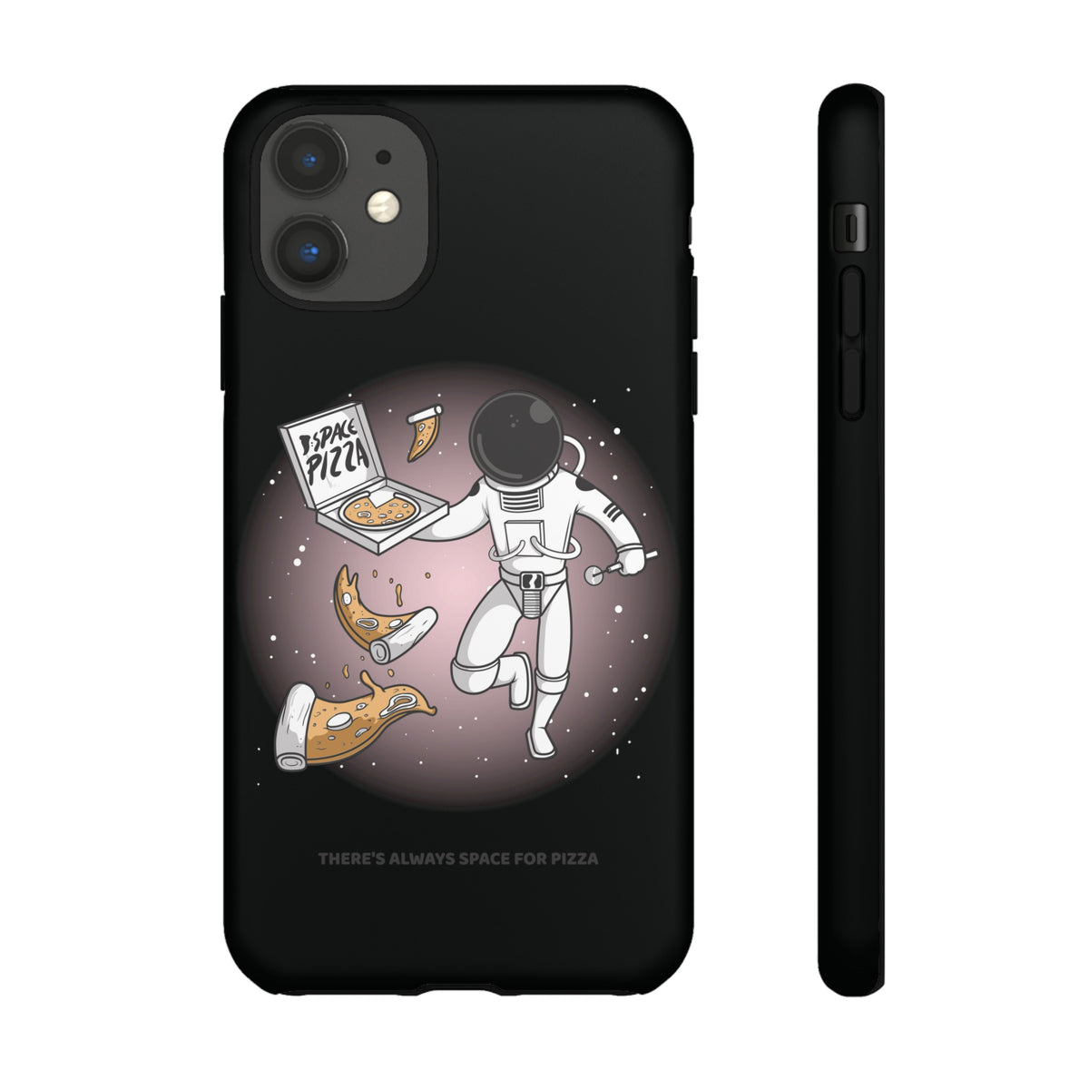 Space Pizza Case | Funny Astronaut Sci-Fi iPhone Cover