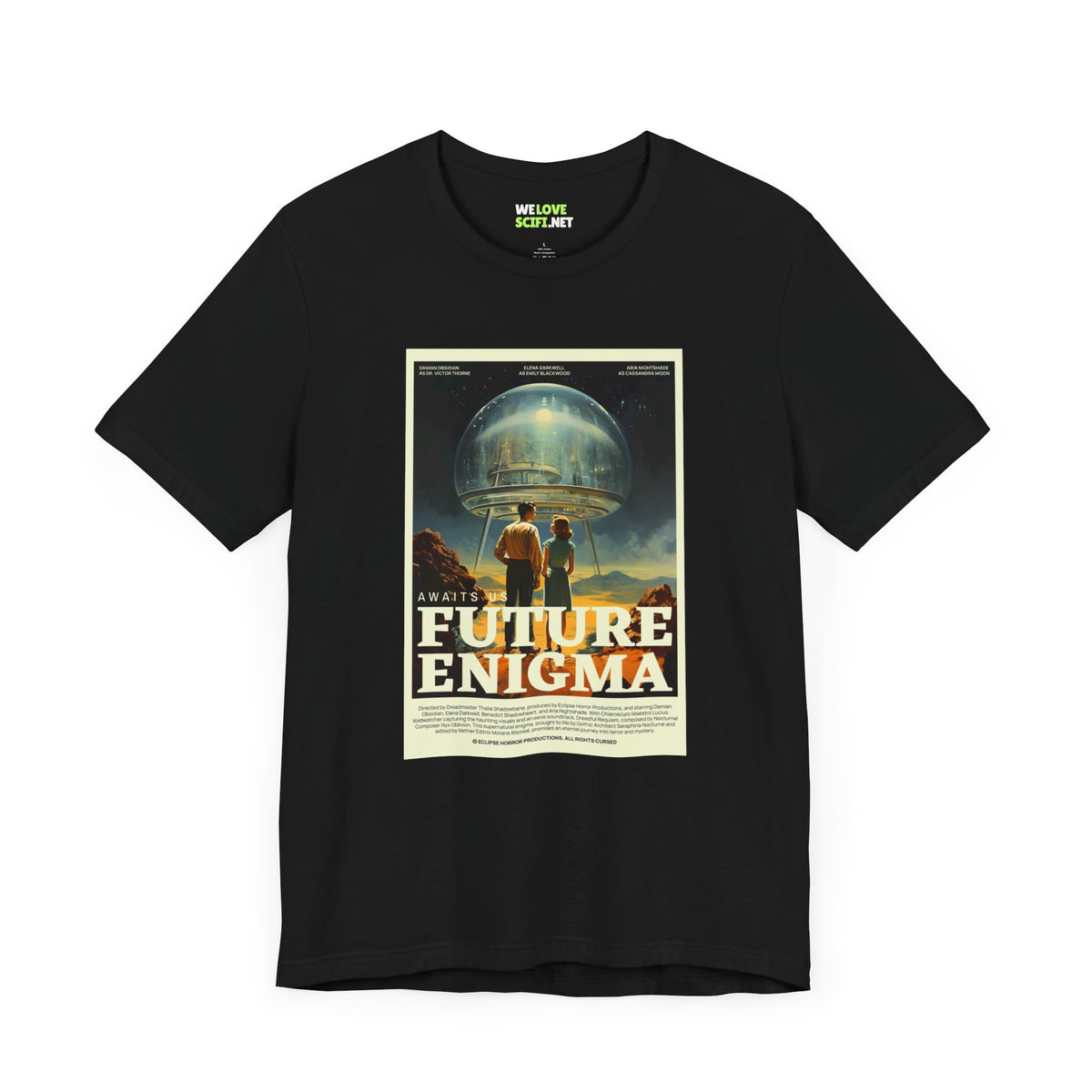 Future Enigma Retro SciFi T-Shirt-welovescifi.net