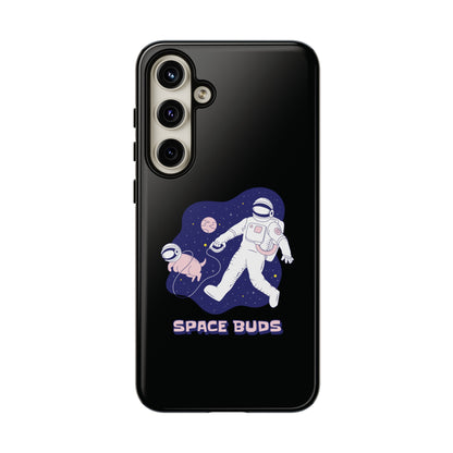 Space Buds Samsung Galaxy Cases Astronaut Dog SciFi Design