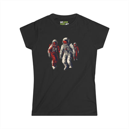 Astronauts In Red Woman's Tee-welovescifi.net