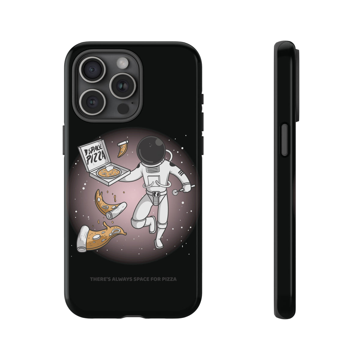 Space Pizza Case | Funny Astronaut Sci-Fi iPhone Cover