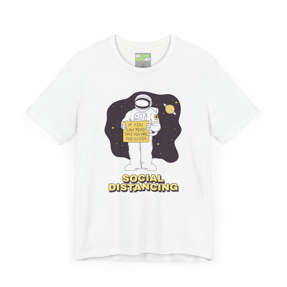 Social Distancing Astronaut Shirt | Funny Sci-Fi T-Shirt