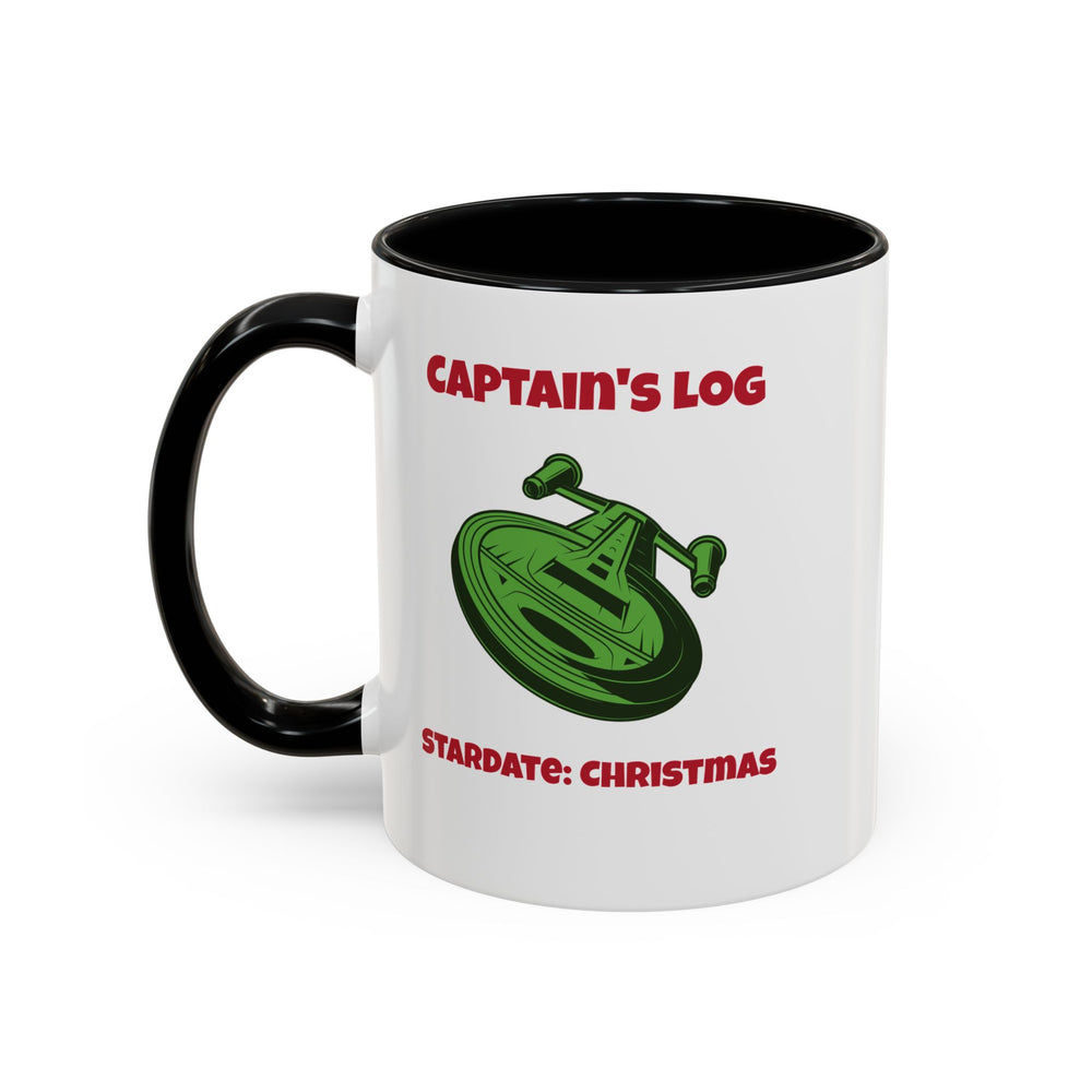 Stardate Christmas Funny SciFi Christmas Accent Mug-welovescifi.net