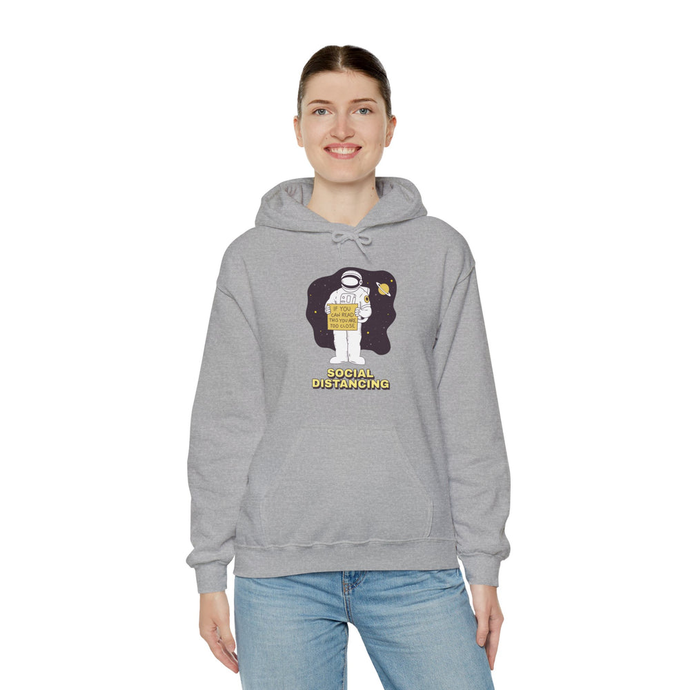 Social Distancing Astronaut Hoodie | Funny Sci-Fi Pullover