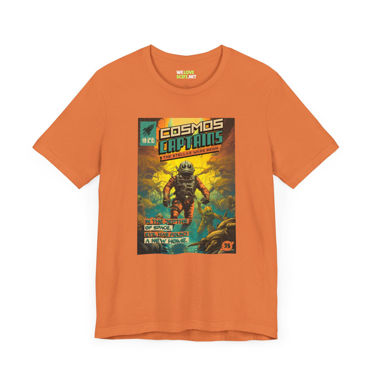 Cosmos Captains Retro Sci-Fi T-Shirt-welovescifi.net