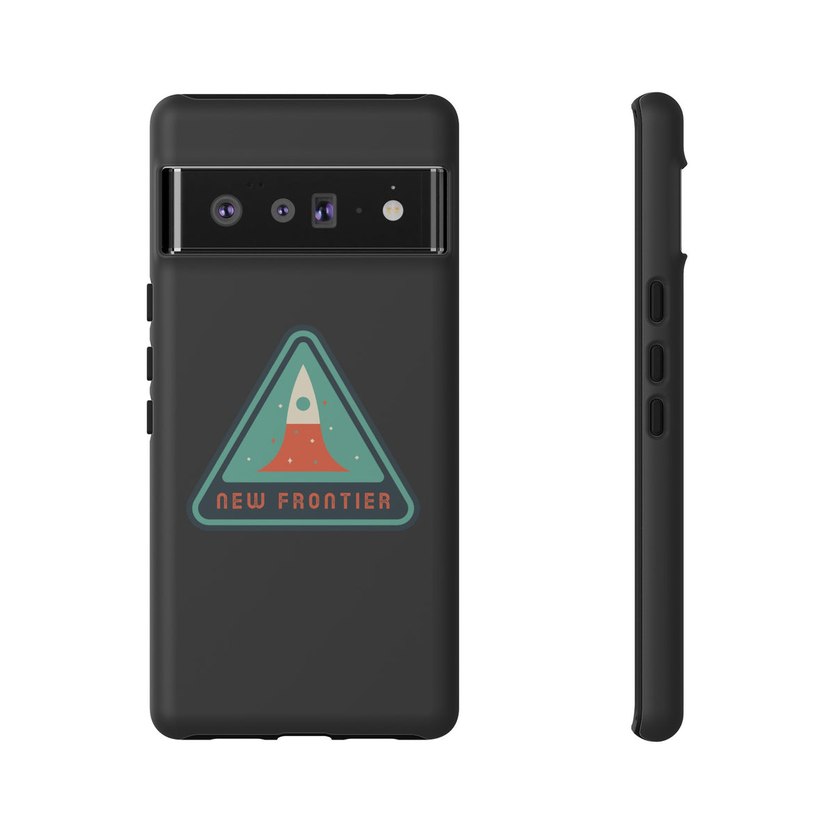 Retro Sci-Fi Google Pixel Cases | New Frontier Retro Sign