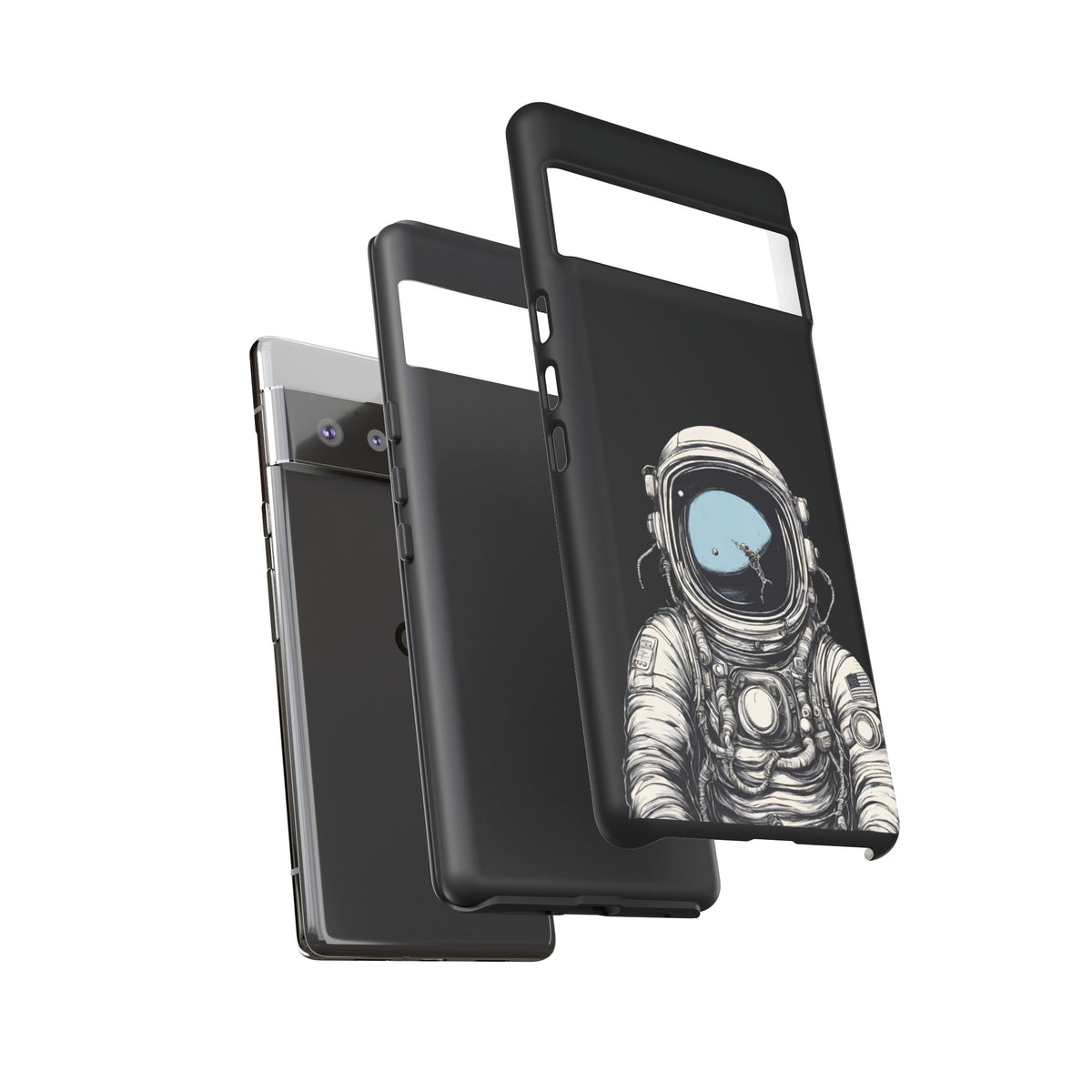 Hello Human Space Art Phone Case Tough Google Pixel Cover