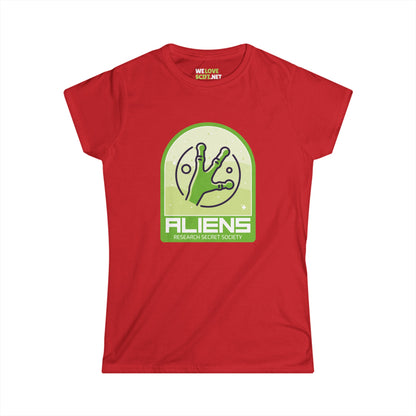 Aliens Research Society Funny Woman's Tee-welovescifi.net