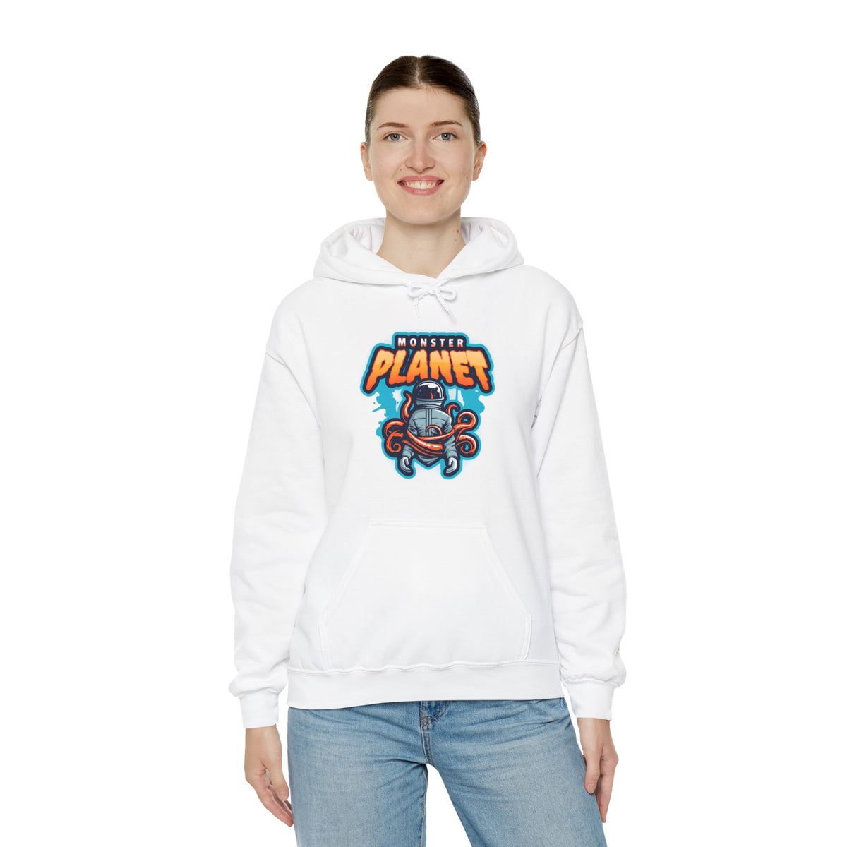 Monster Planet Hoodie - Astronaut Sci-Fi Hoodie WeLoveSciFi