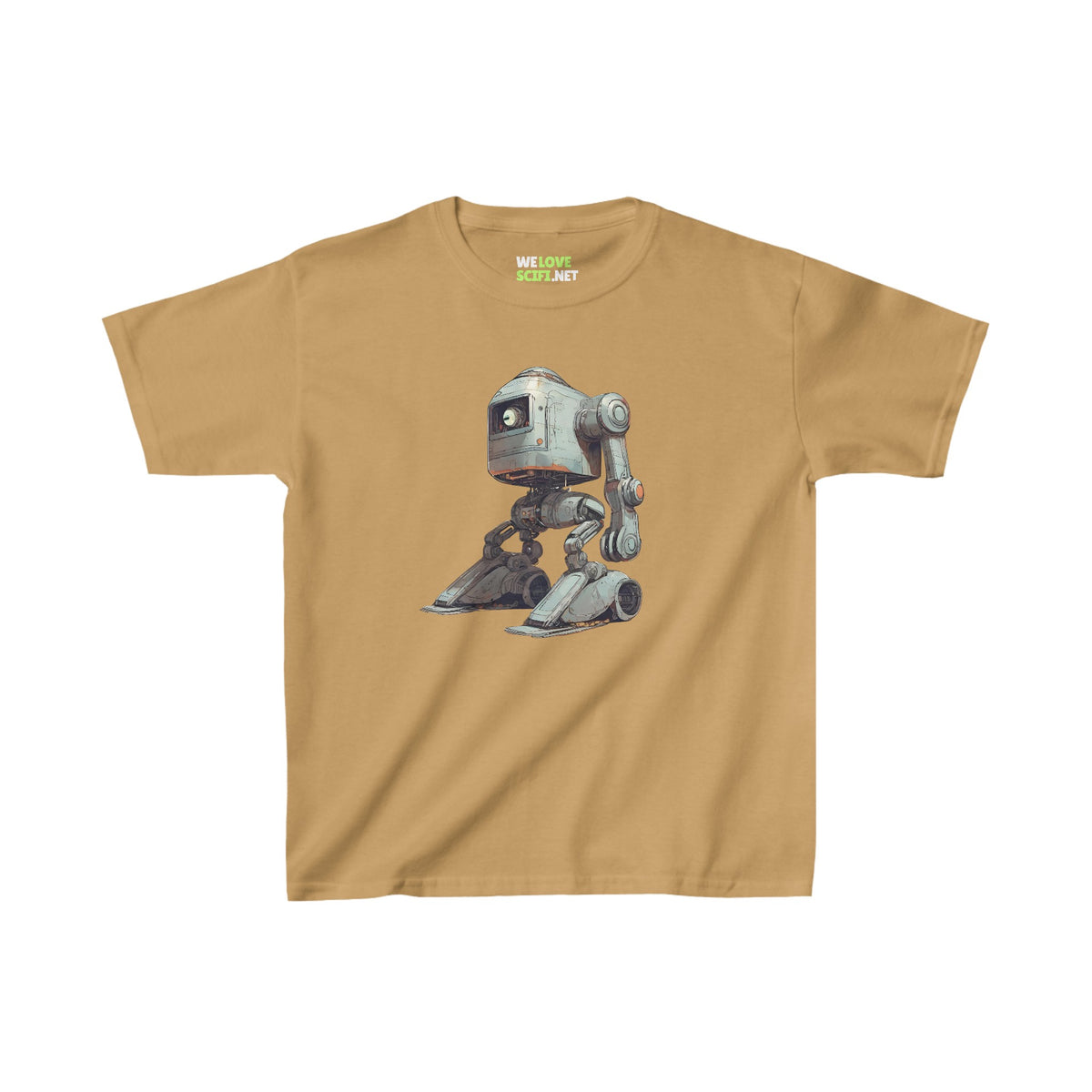 Ready-to-Go Robot Space Art Heavy Cotton Tee | WeLoveSciFi