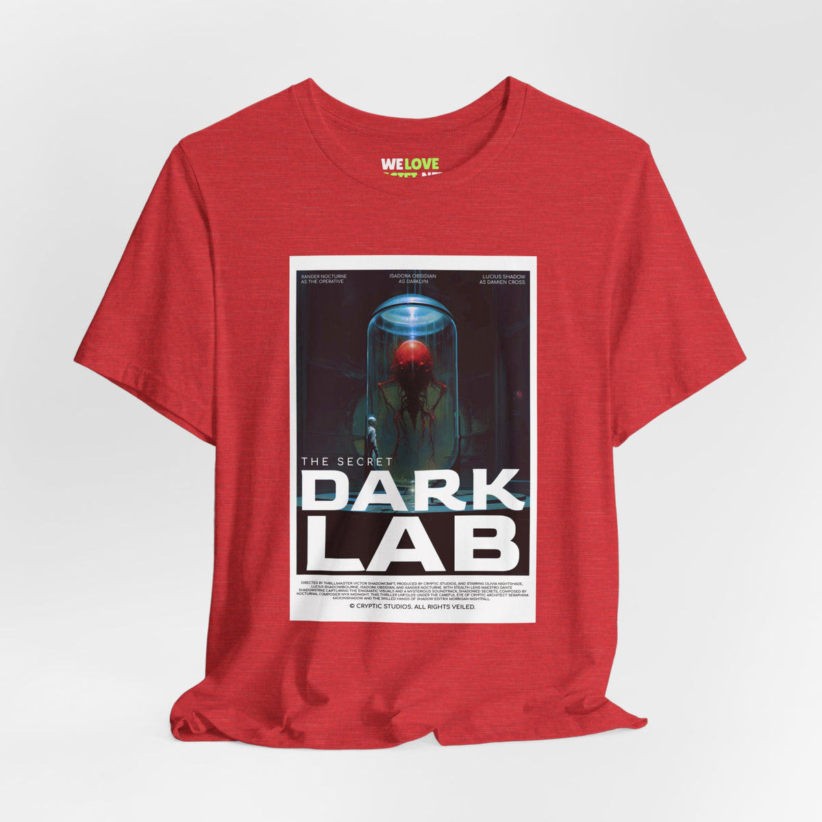 The Secret Dark Lab Retro Sci-Fi T-Shirt | We Love Sci-Fi